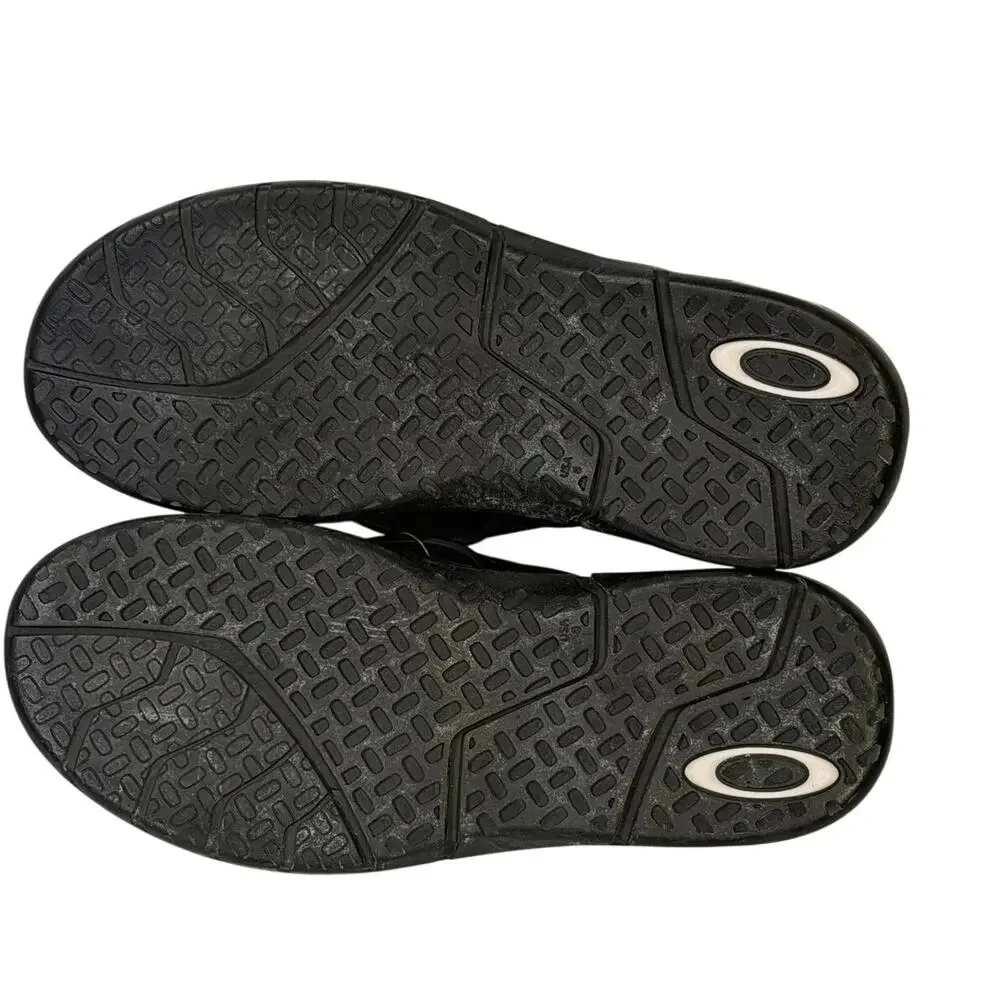 Oakley B1B Flip Flops Black Men's US 8 Sandals NWT